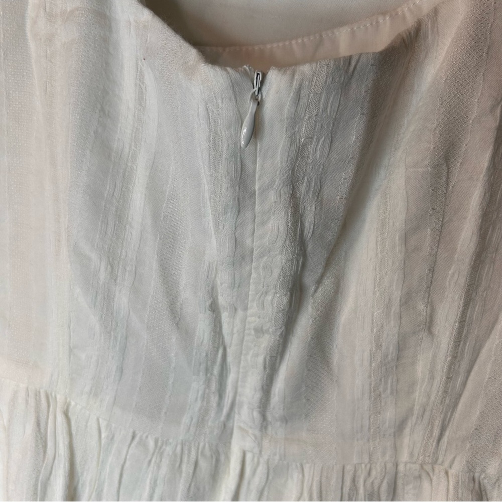 Commense NWT Semi-Sheer Solid Square Neckline Short Dress Cotton Blend Size S - Picture 9 of 17